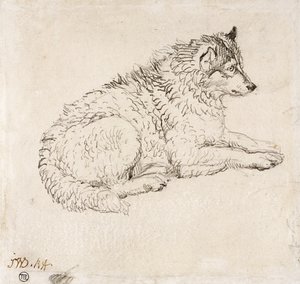 Arctic Dog, Facing Right by James Ward